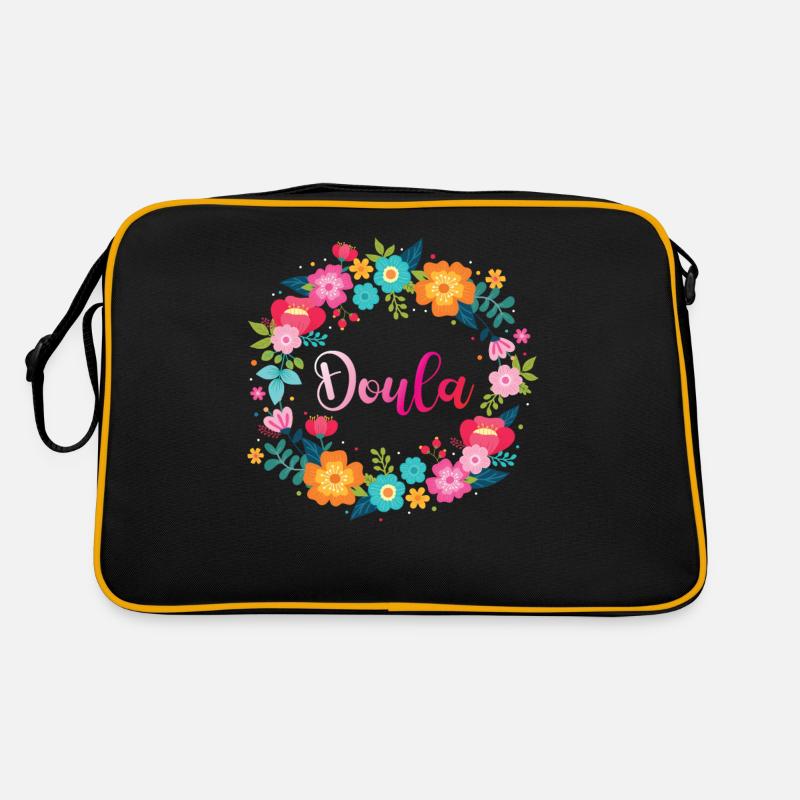 Doula Travailleuse à la naissance Doula fleur Sac Retro