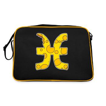 Zodiac Sign Pisces Symbol Pisces - Retro Bag - black/gold - Back