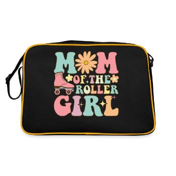 Roller Skating Girl Roller Mom - Retro Bag - black/gold - Back