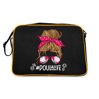 Doula Birth Worker Sunglasses - Retro Tasche - Schwarz/Gold - Hinten