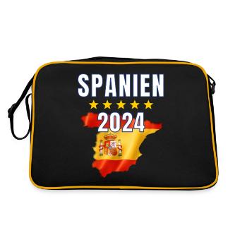 Spain 2024 Jersey - Spanish Flag Spain - Retro Bag - black/gold - Back