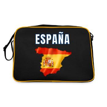 Spain 2024 Jersey - Spanish Flag Spain - Retro Bag - black/gold - Back