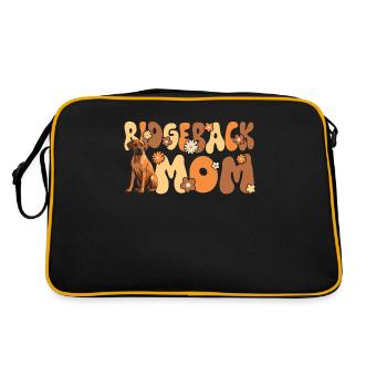 Rhodesian Ridgeback Groovy Ridgeback Mom - Retro Bag - black/gold - Back