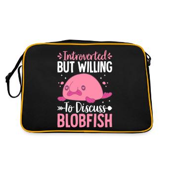 Funny introvert - Retro Bag - black/gold - Back