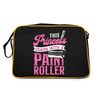 Peintre en bâtiment Décorateur Femme - Sac Retro - noir/or - Dos