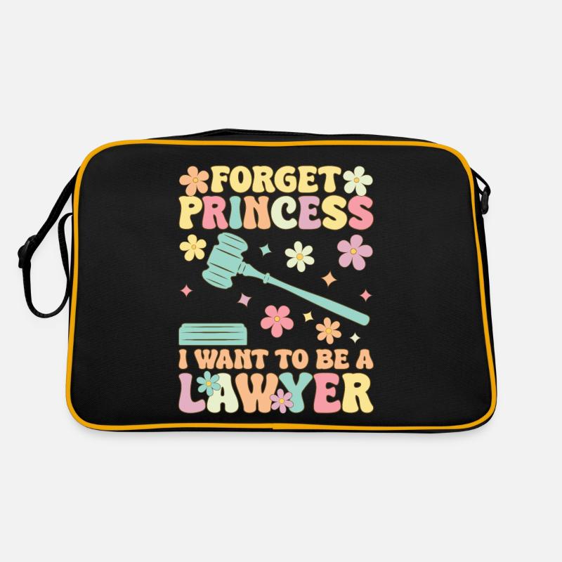 Weiblicher Anwalt Anwalt Mädchen Retro Tasche