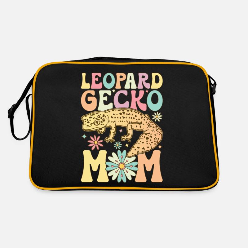 Groovy Eidechse Mama Reptil Retro Tasche