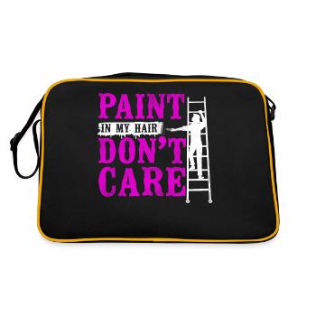Peintre en bâtiment Décorateur Femme - Sac Retro - noir/or - Dos