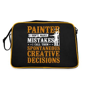 House Painter Decorator Painter I - Retro Tasche - Schwarz/Gold - Hinten