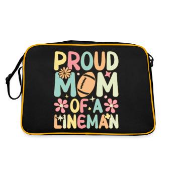 Groovy Football Lineman Maman - Sac Retro - noir/or - Dos