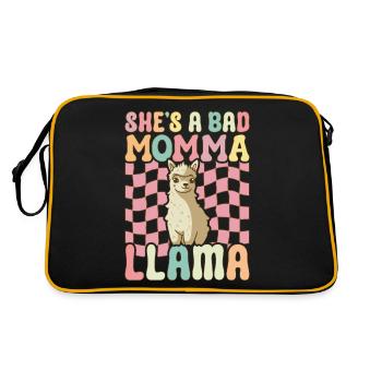 Mama Llama - Retro Bag - black/gold - Back