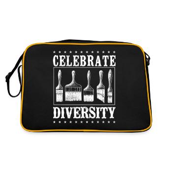 House Painter Decorator Paint - Retro Tasche - Schwarz/Gold - Hinten