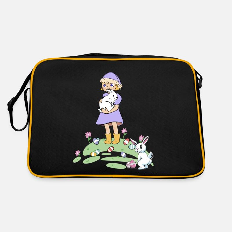 Easter Easter Bunny Kids Rabbit Easter Eggs Eggs Retro Bag