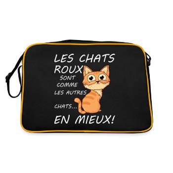 Chats Roux Sont Comme Les Autres Chats En Mieux - Sac Retro - noir/or - Dos