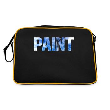Peinture pour peintre en bâtiment et décorateur - Sac Retro - noir/or - Dos