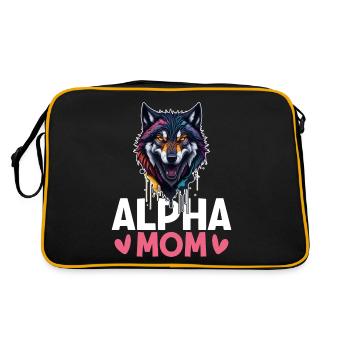 Female Alpha Wolf - Retro Bag - black/gold - Back
