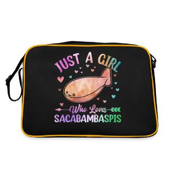 Fish Meme - Retro Bag - black/gold - Back