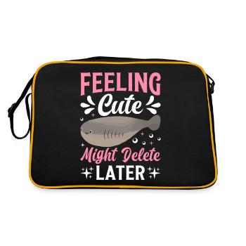 Sacabambaspis Fish Meme - Retro Bag - black/gold - Back
