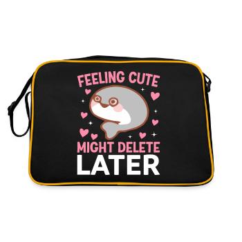 Sacabambaspis Fish Meme - Retro Bag - black/gold - Back