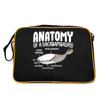Fish Meme - Retro Bag - black/gold - Back