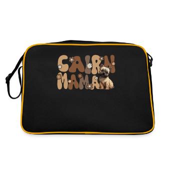 Cairn Terrier Groovy Cairn Mama - Sac Retro - noir/or - Dos
