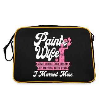 Femme peintre décoratrice en bâtiment - Sac Retro - noir/or - Dos