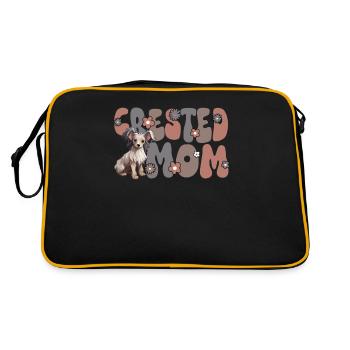 Chinese Crested Mom Groovy Crested Mom - Retro Bag - black/gold - Back