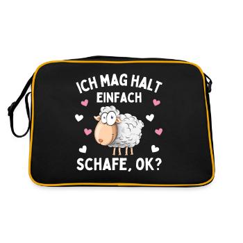 J’AIME LES MOUTONS ! Mouton Berger Mouton - Sac Retro - noir/or - Dos