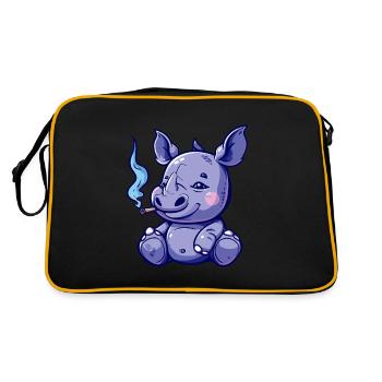 Rhino Smoker Joint de fumée - Sac Retro - noir/or - Dos