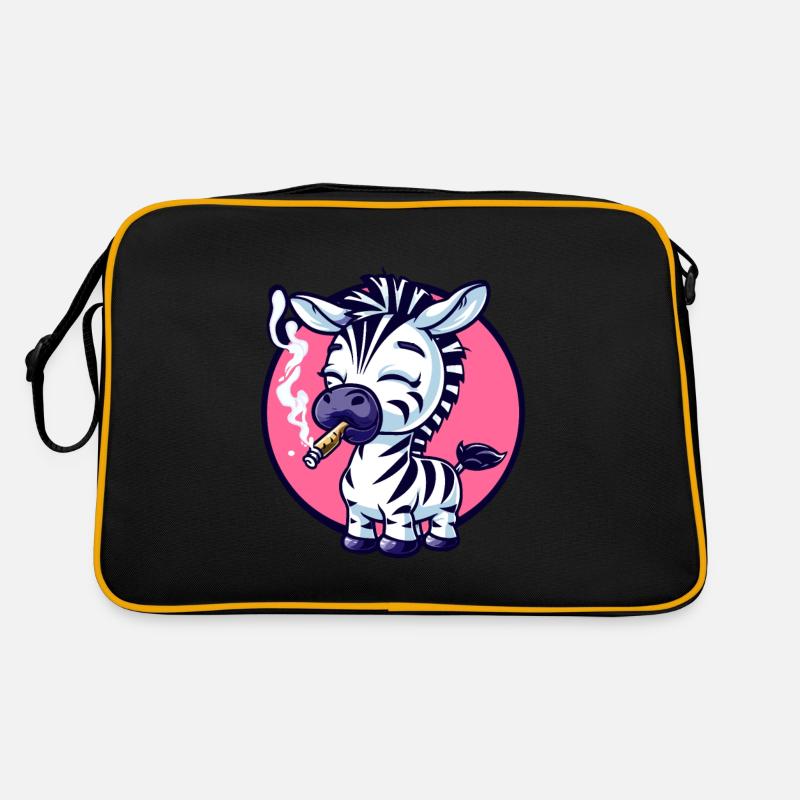 Zebra Raucher Smoke Joint Retro Tasche