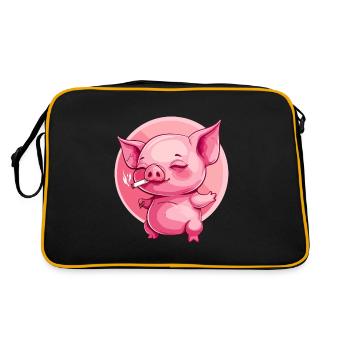 Pork Smoker Smoke Joint - Retro Bag - black/gold - Back