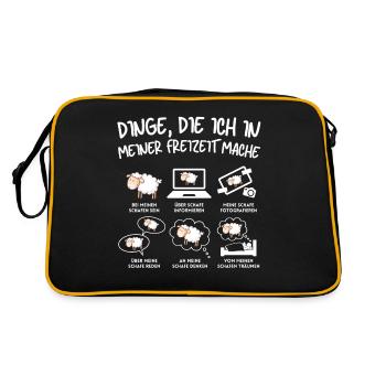 Drôle De Mouton Mouton Mouton Berger - Sac Retro - noir/or - Dos