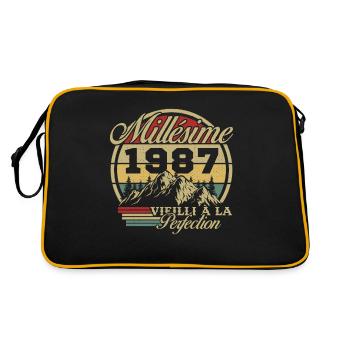 Millésime 1987, Cadeau D'anniversaire Vintage 1987 - Sac Retro - noir/or - Dos
