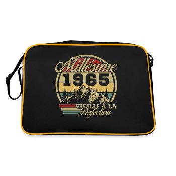 Millésime 1965, Cadeau D'anniversaire Vintage 1965 - Sac Retro - noir/or - Dos
