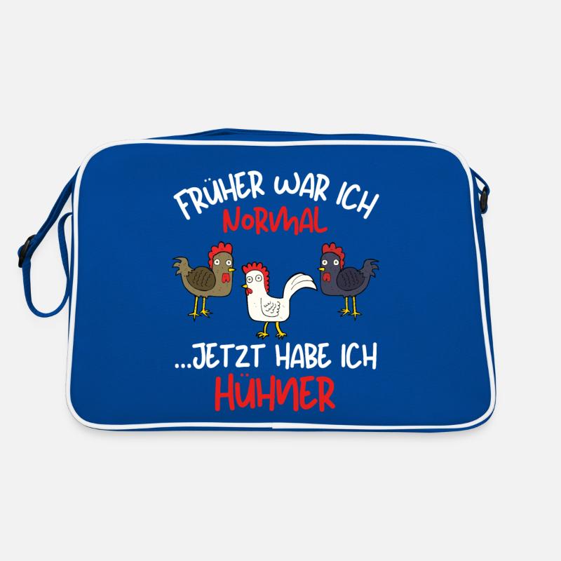 I USED TO BE NORMAL, NOW I HAVE CHICKENS Retro Bag
