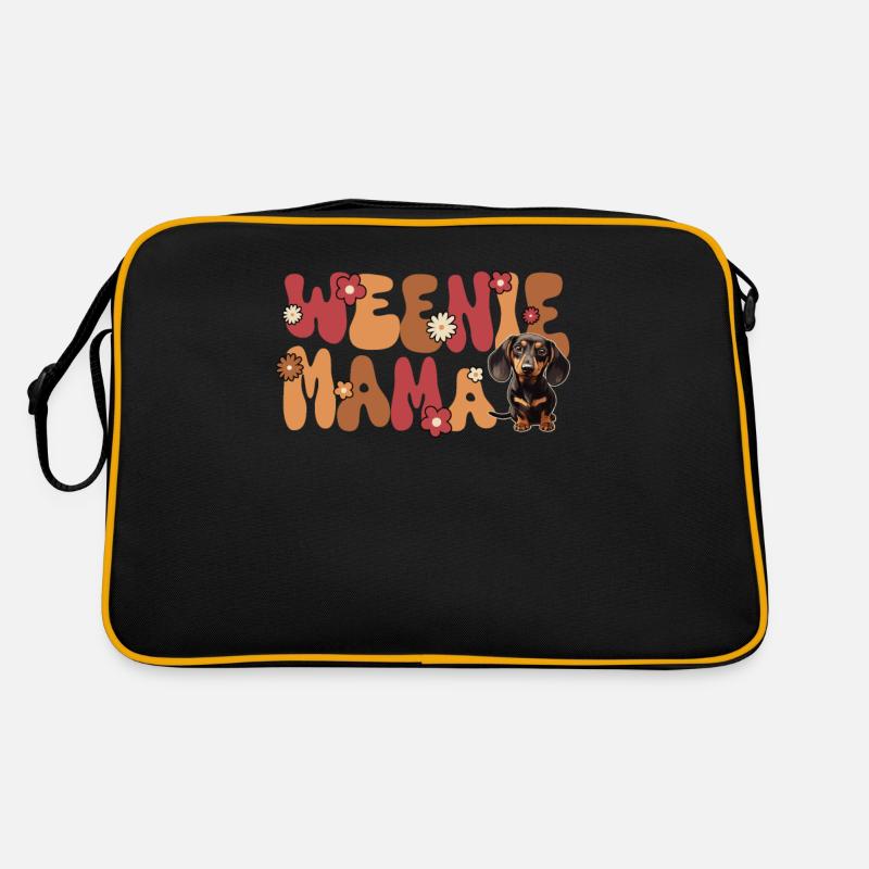 Dackel Groovy Weenie Mama Retro Tasche