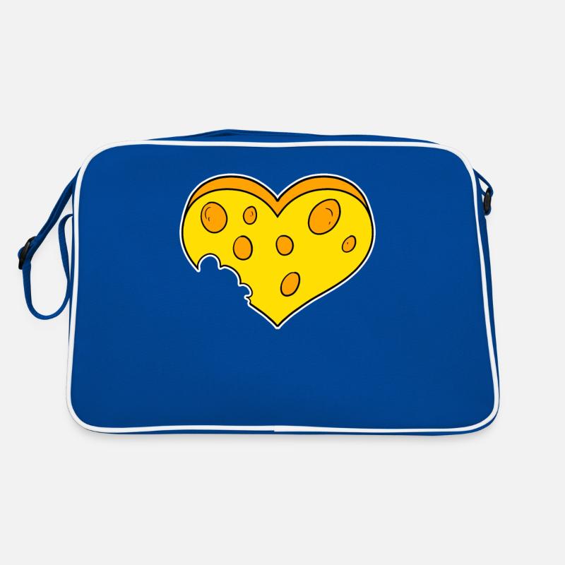 Käse Herz Retro Tasche