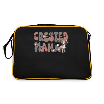 Chinese Crested Mom Groovy Crested Mom - Retro Bag - black/gold - Back
