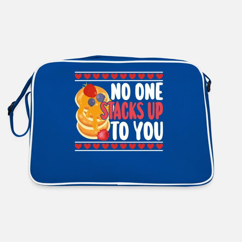 Pancake Lover Kids Valentines Day Retro Tasche