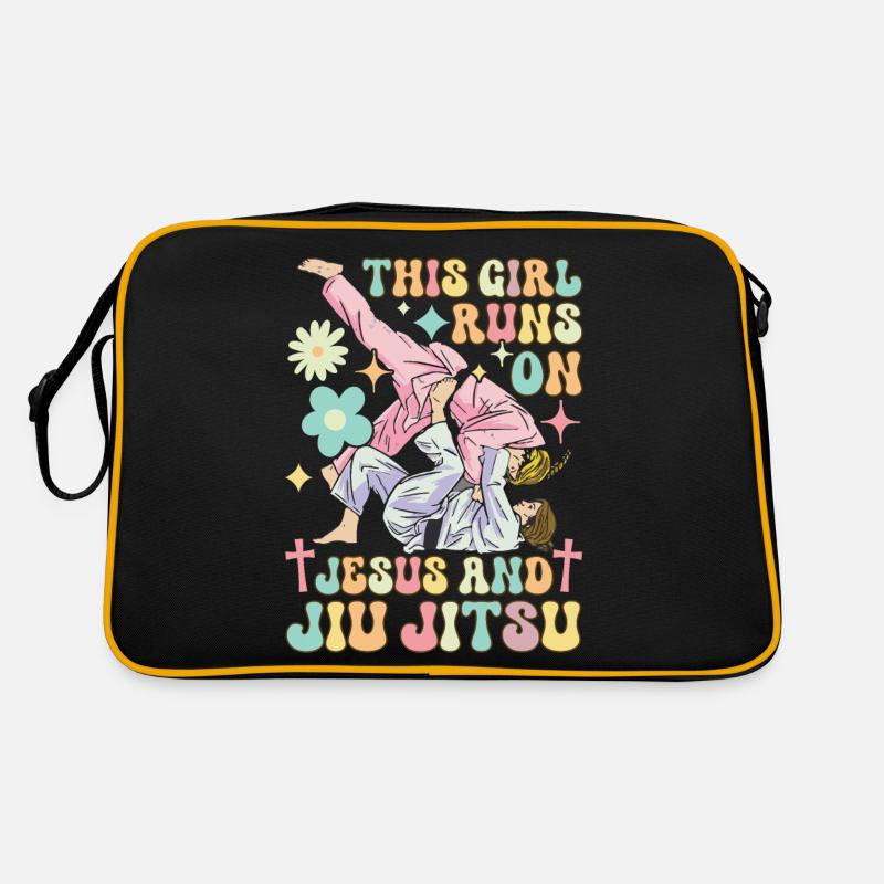 Fille féminine BJJ Jiu Jitsu Sac Retro