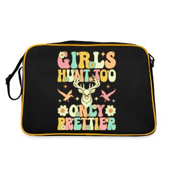 Fille De Chasse Femme Chasseur - Sac Retro - noir/or - Dos