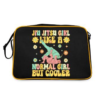 Arts martiaux BJJ pour femmes - Sac Retro - noir/or - Dos