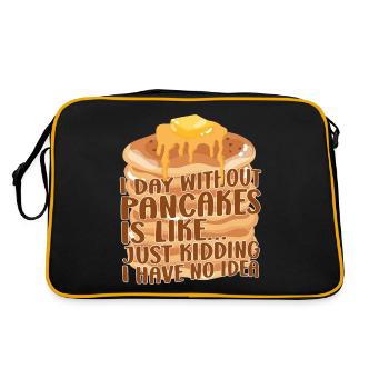 Amoureux des crêpes Les enfants Une journée sans - Sac Retro - noir/or - Dos