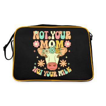 Groovy Vegan Plant-Based Diet - Retro Bag - black/gold - Back