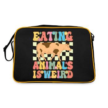 Groovy Vegan Plant-Based Diet - Retro Bag - black/gold - Back