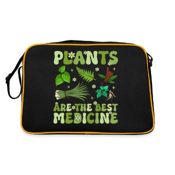 Groovy Vegan Plant-Based Diet - Retro Bag - black/gold - Back
