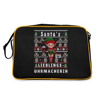 Ugly Christmas SANTA'S FAVORITE WATCHMAKER - Retro Bag - black/gold - Back