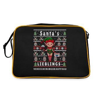 VILAIN NOËL PRÉFÉRÉ DU PÈRE NOËL - Sac Retro - noir/or - Dos