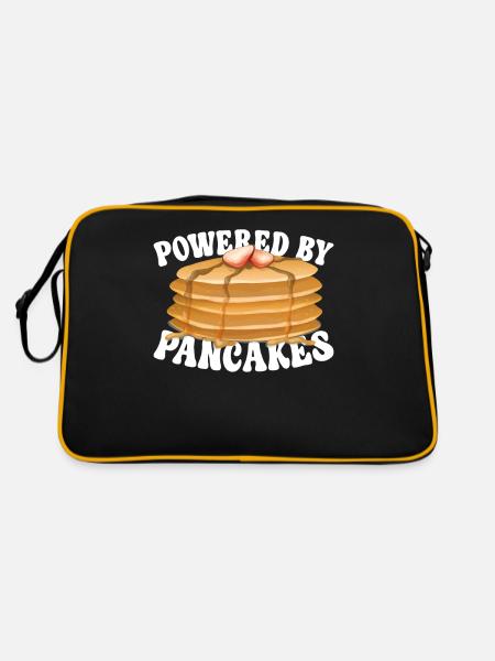 Pancake Lover Kids Powered By - Retro Tasche - Schwarz/Gold