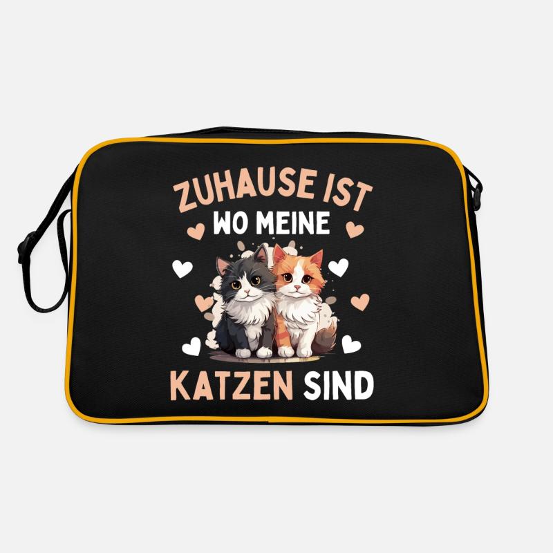 J’AIME LES CHATS ! Drôle de chat chat Sac Retro